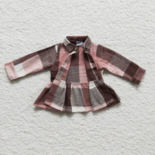 Load image into Gallery viewer, Pre-order RTS from Supplier Flare  Bottom Pink Plaid Flannel
