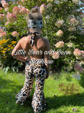 Load image into Gallery viewer, Leopard Ruffle Halter Romper
