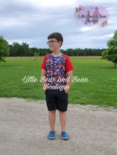 Load image into Gallery viewer, Red, White and Blue Boom Town Shirt
