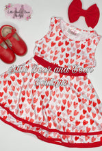Load image into Gallery viewer, Sleeveless Hearts Double Layer Twirl Dress
