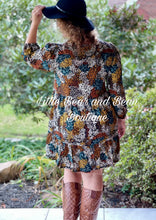 Load image into Gallery viewer, Women&#39;s fall floral dress
