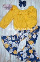 Load image into Gallery viewer, Navy Fall Floral Belle Set
