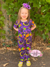 Load image into Gallery viewer, Little Halloween Boo Cat Alley Cat Romper
