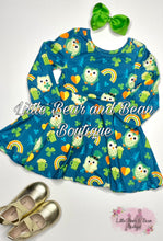 Load image into Gallery viewer, Lucky Owl Twirl Dress
