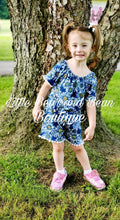 Load image into Gallery viewer, Navy Daisy Romper
