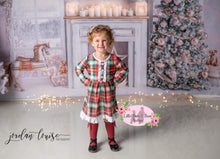 Load image into Gallery viewer, Christmas Plaid Long Sleeve Ruffle dress
