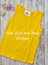 Load image into Gallery viewer, Solid Cotton Tank Yellow
