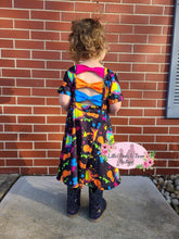 Load image into Gallery viewer, Kyra&#39;s Art Bow Back Twirl Dress
