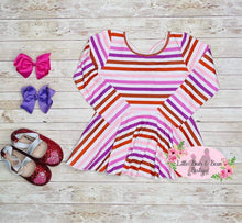 Load image into Gallery viewer, Stripe Peplum Top
