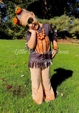 Load image into Gallery viewer, Fringe Pumpkin Velour Belle Set
