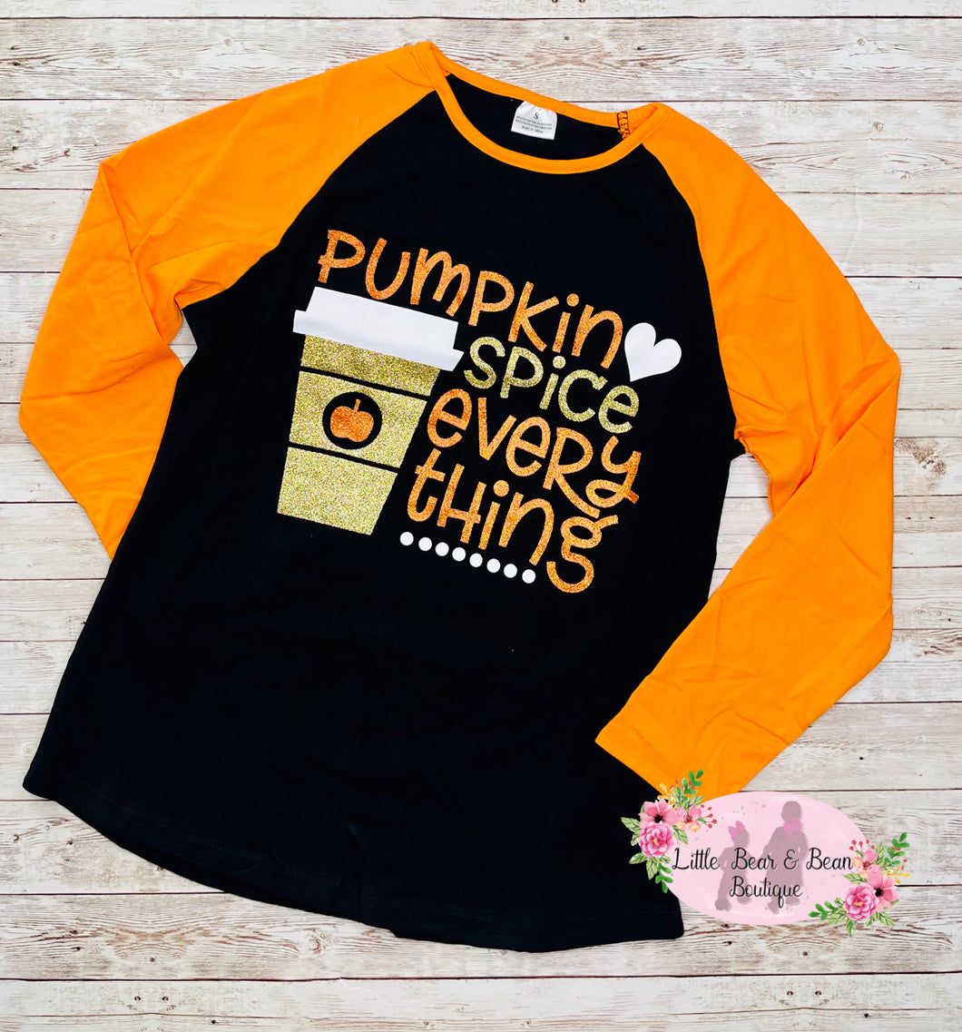Pumpkin Spice Everything Ladies Long Sleeve Top