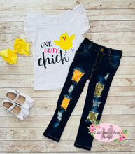 Load image into Gallery viewer, One Cute Chick Jean Set
