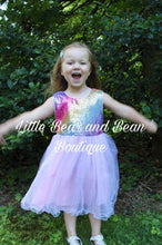 Load image into Gallery viewer, Rainbow Sequin Bodice Tulle Dress
