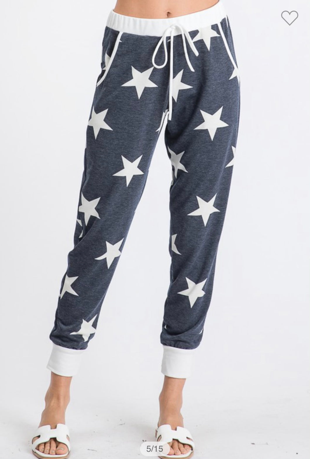 Size Small- Ladies Star Joggers