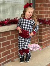 Load image into Gallery viewer, Sequin Heart Buffalo Jogger Set
