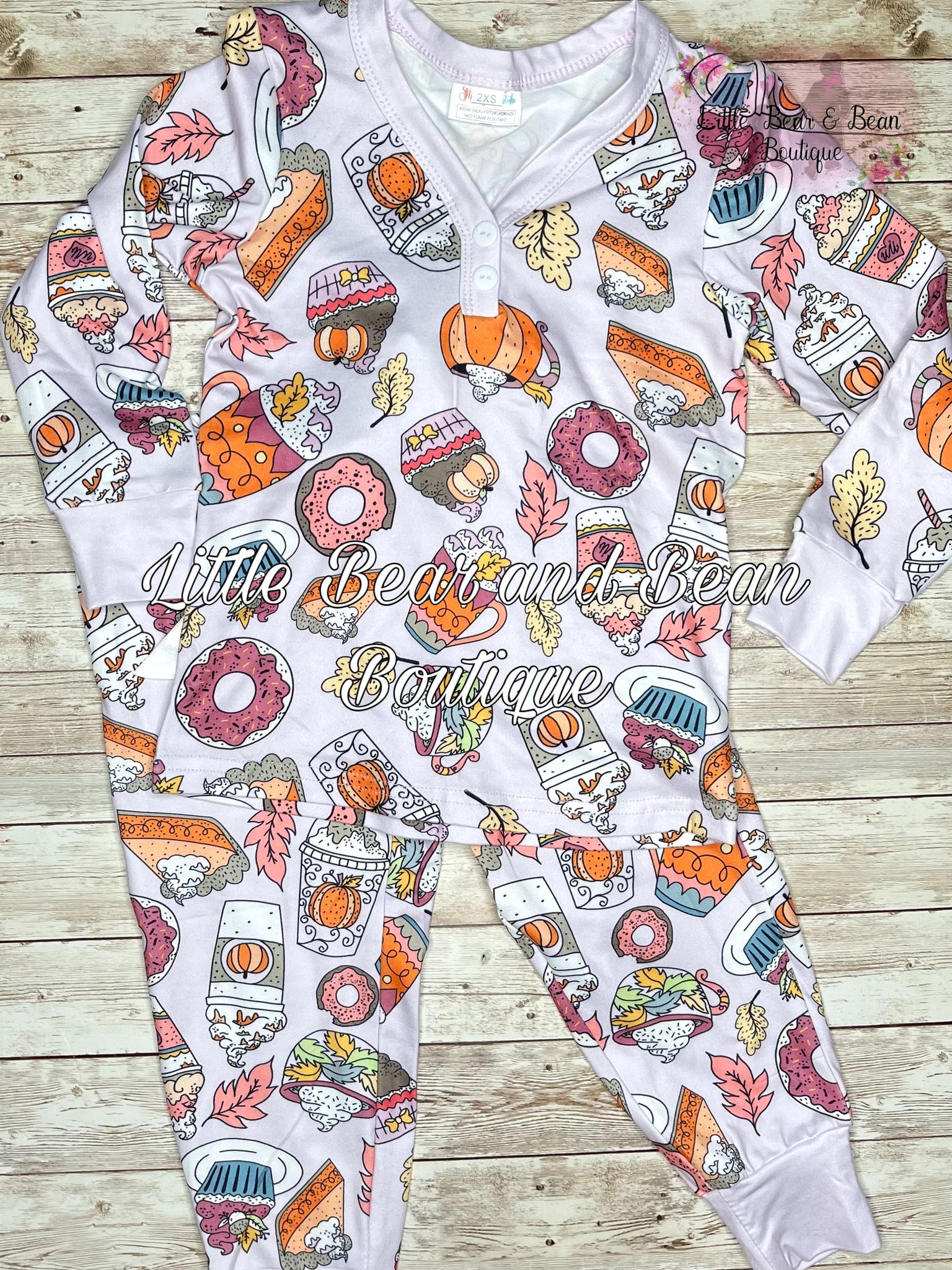 Mommy And Me Autumn Skies And Pumpkin Pies Pajama Set