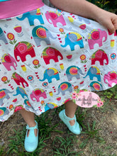 Load image into Gallery viewer, Pastel Elephant Twirl Dress
