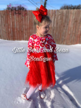 Load image into Gallery viewer, Lipstick Kisses Fur Twirl Dress
