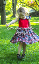 Load image into Gallery viewer, Red, White and Blue Boom Town Twirl Dress
