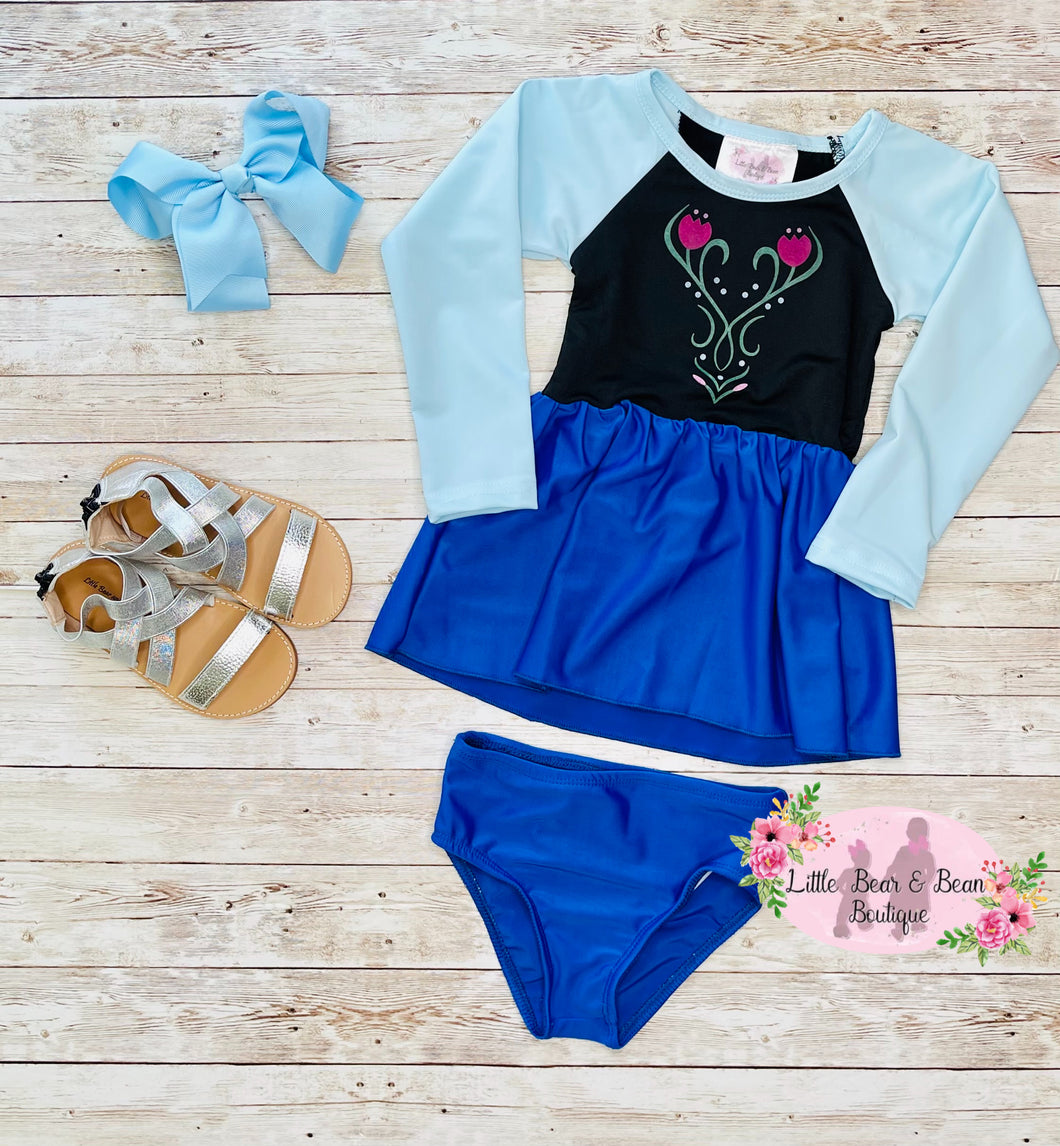 Princess A Long Sleeve Swimsuit