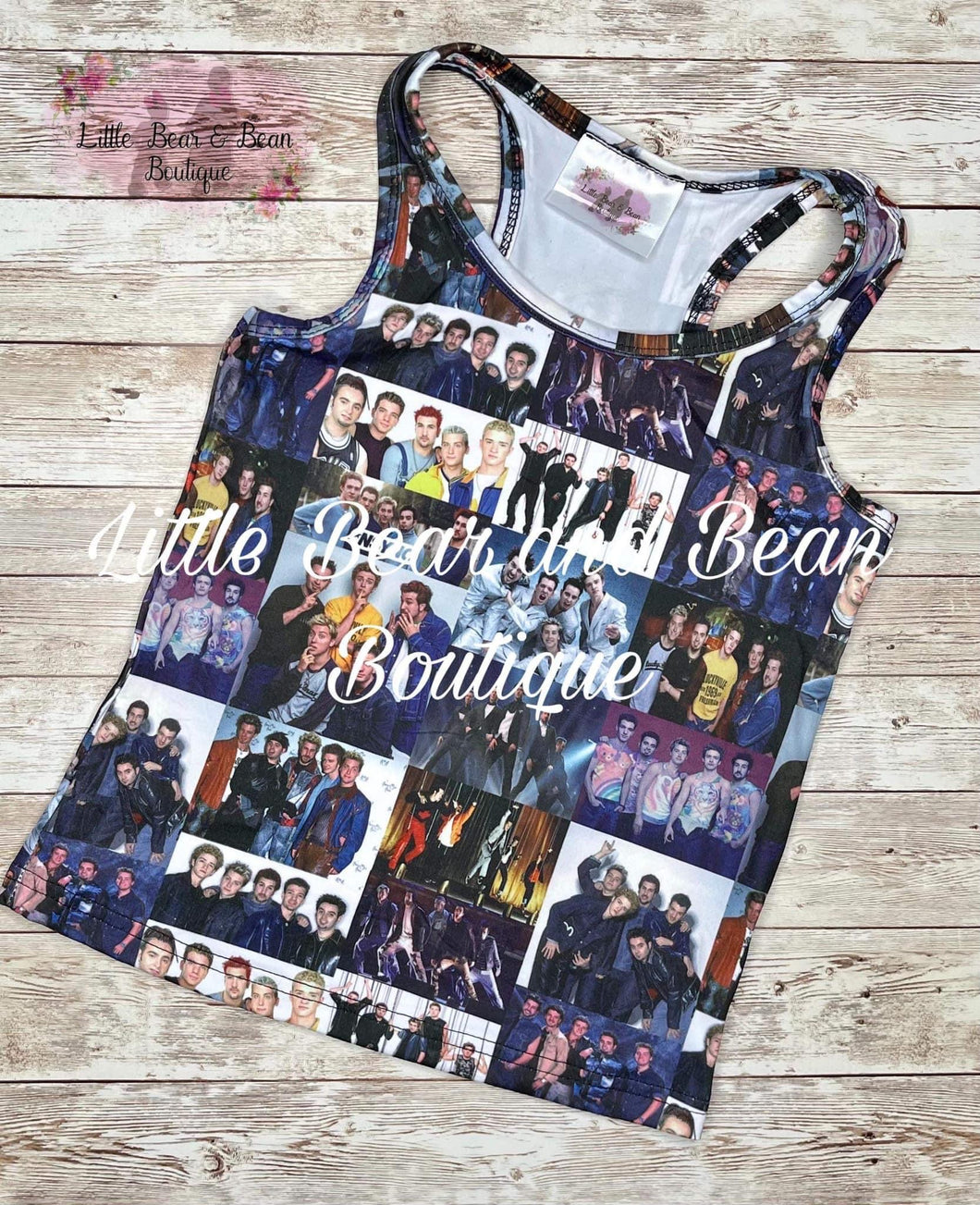 Mommy and Me Justin and Friends Racerback Tank- Kids