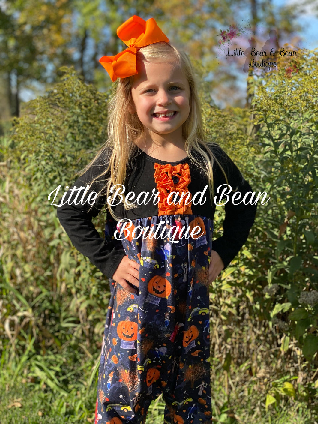 Town O Halloween Alley Cat Romper