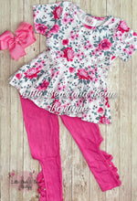 Load image into Gallery viewer, Pretty in Pink Floral Peplum Set
