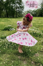 Load image into Gallery viewer, Dusty Pink Floral Twirl Dress
