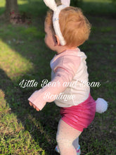Load image into Gallery viewer, Pink Shimmering Bunny Tail Bummies (Removable Tail!)
