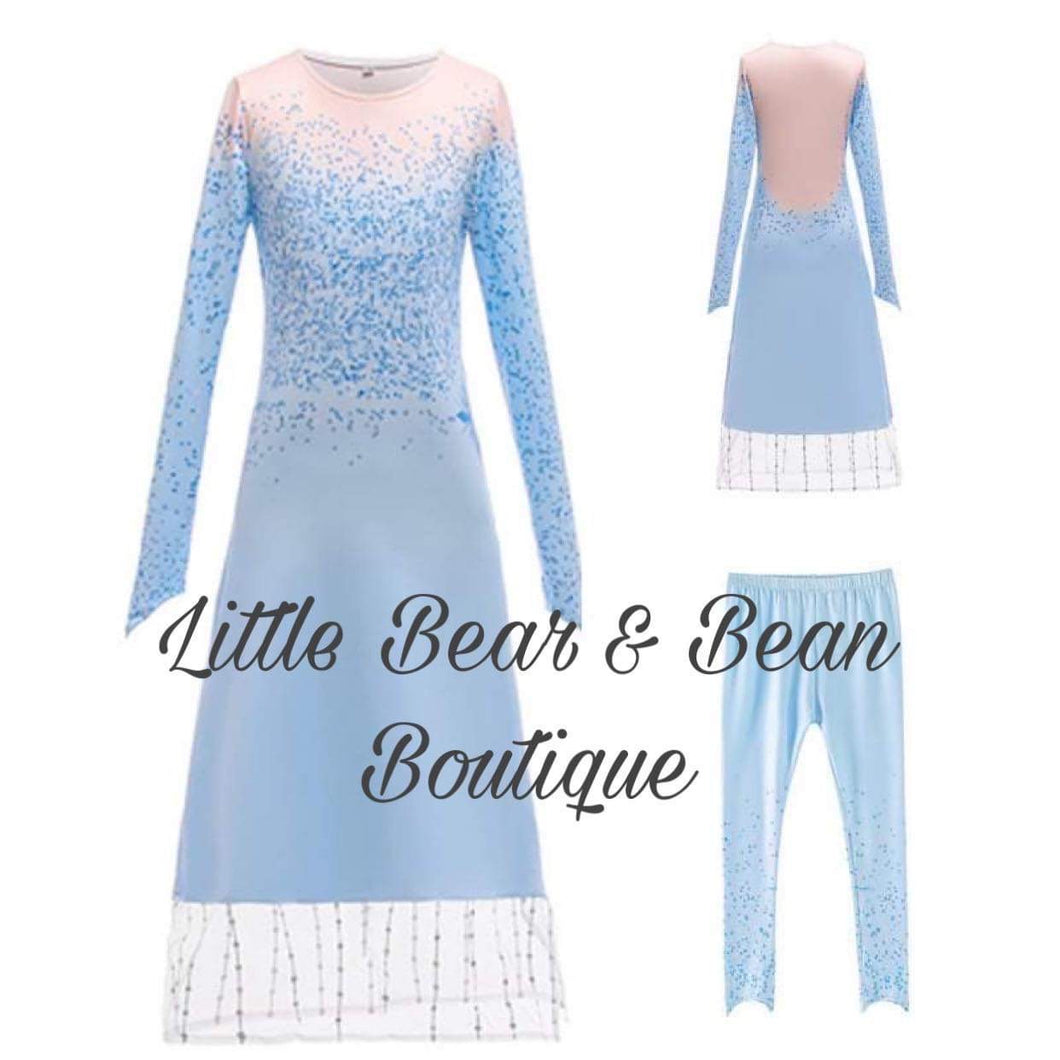 Ice Queen Unknown Inspired  2 Piece Set