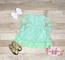 Load image into Gallery viewer, Mint Lace Dress
