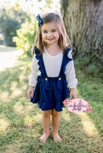 Load image into Gallery viewer, Navy Blue Jumper with White Top Set
