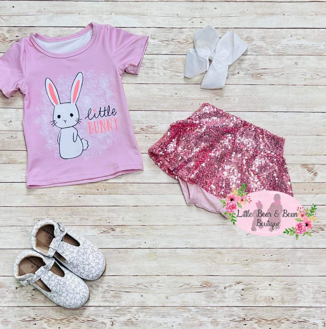 Little Bunny Sequin Skirt Set