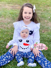 Load image into Gallery viewer, Snow Cute Blue Flutter Sleeve Jogger Set
