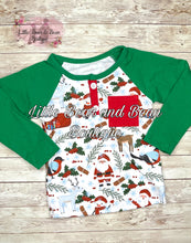 Load image into Gallery viewer, Santa&#39;s Coming to Town Button Shirt
