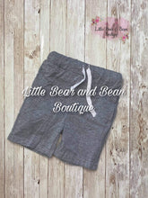 Load image into Gallery viewer, Cotton Drawstring Shorts Gray
