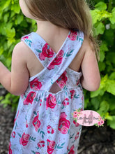 Load image into Gallery viewer, Summer Roses Cross Back Dress
