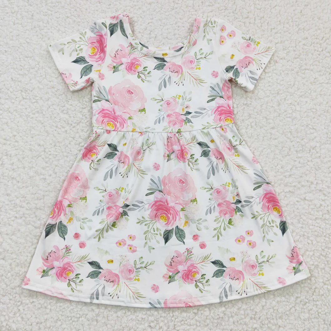 Pre-order RTS from Supplier Pink Floral Dress