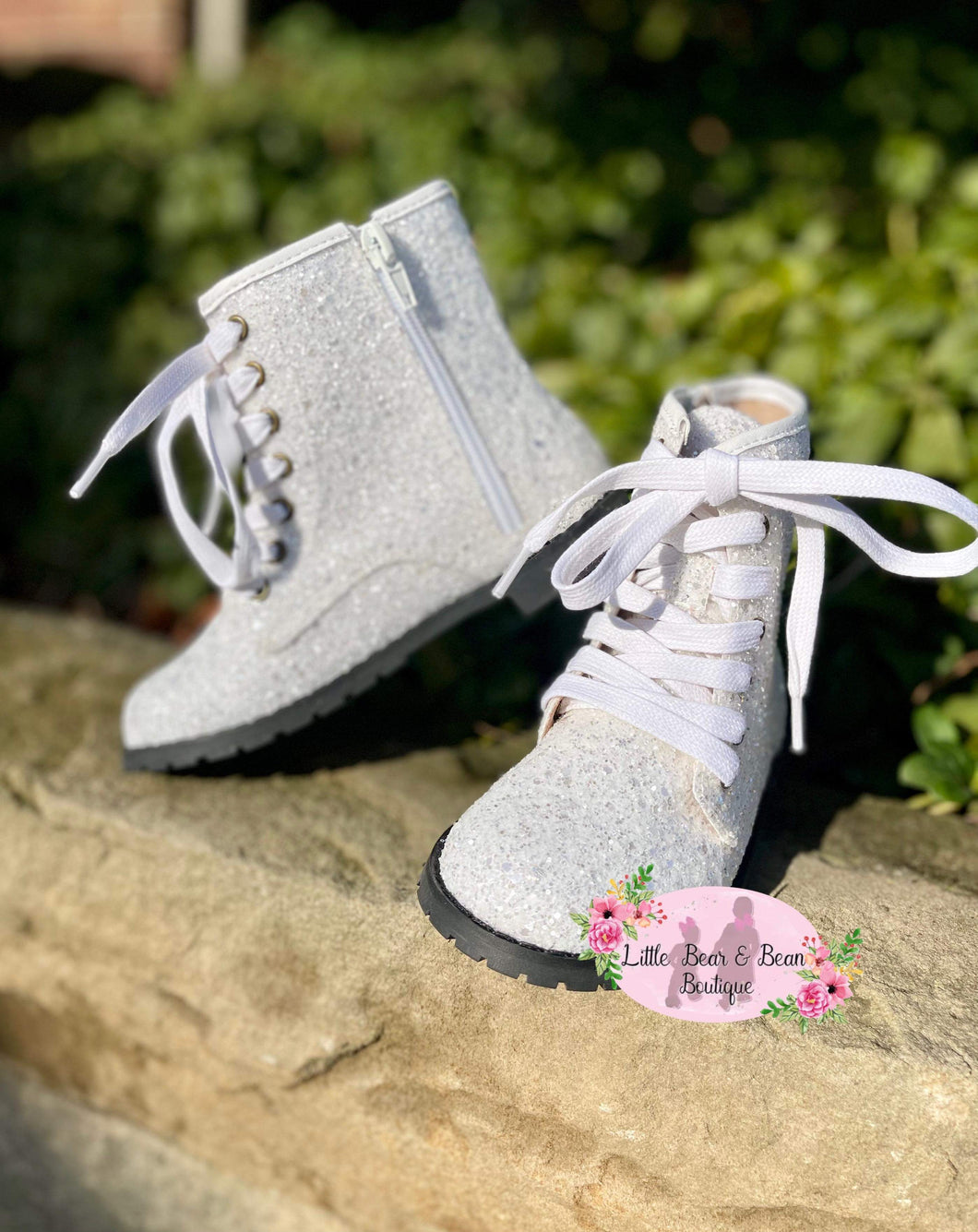 Baby Girl Toddler Glitter Combat Boots Old Navy Pink Glitter Lace