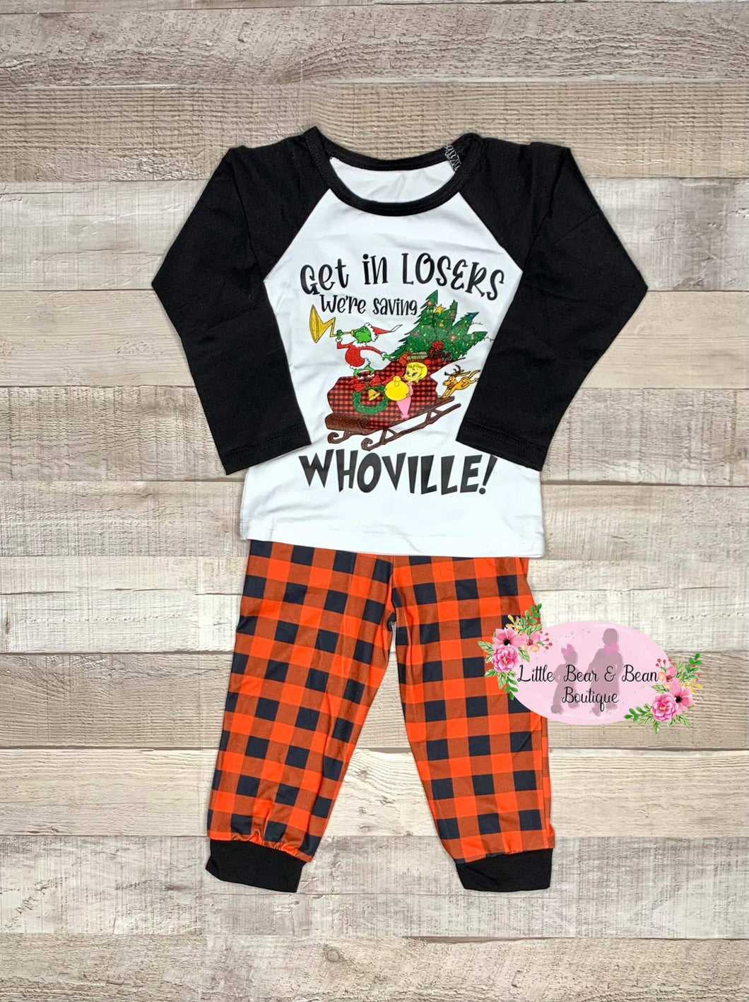 get in losers we are saving whoville jogger set