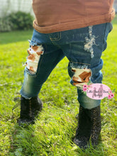 Load image into Gallery viewer, Sweeter than Pie Distressed Denim Set
