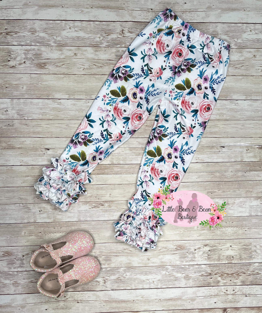 White Floral Icing Leggings