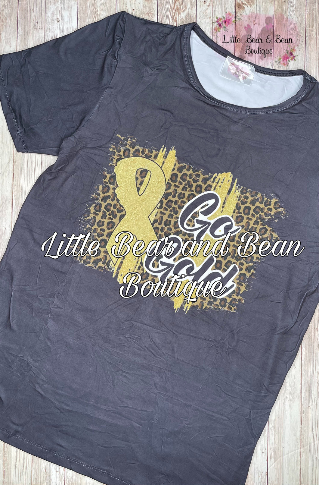 Ladies Top Frankie's Fight Go Gold Childhood Cancer