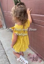 Load image into Gallery viewer, Yellow Linen Baby Doll Top
