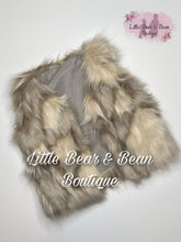 Load image into Gallery viewer, Fur Vest Multi Gray
