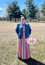 Load image into Gallery viewer, Ladies Striped Maxi Dress
