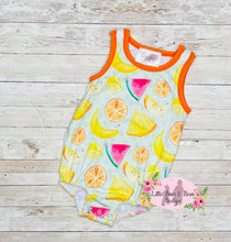 Load image into Gallery viewer, Tropical Fruit Unisex Romper
