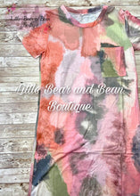 Load image into Gallery viewer, Ladies Pink Tie Dye Maxi Dress
