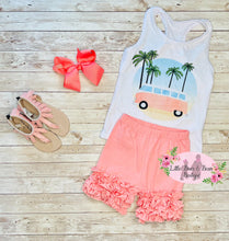 Load image into Gallery viewer, Camper Beach Babe Ruffle Shorts Set
