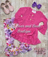 Load image into Gallery viewer, Hot Pink and Purple Floral Belle Set
